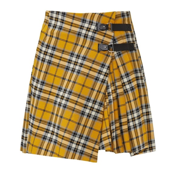 Maje Joris Plaid Mini Skirt